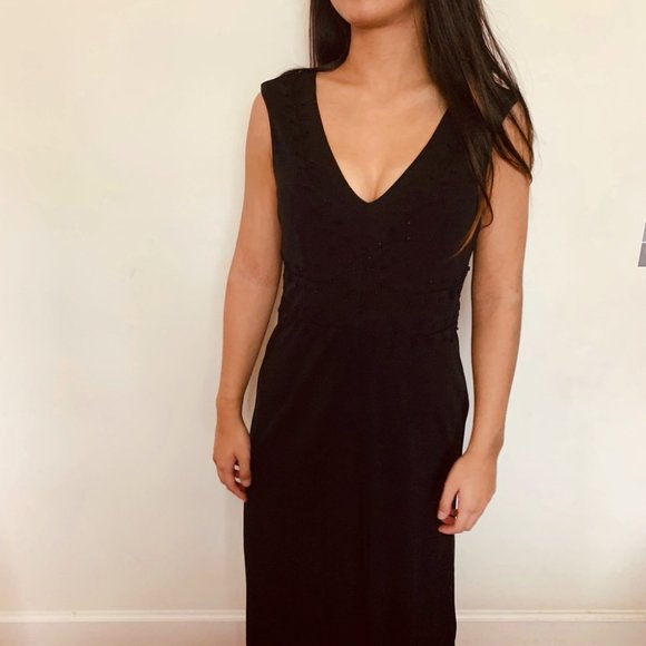 Ann Taylor LOFT Beaded Embroidery Pintuck Dress - Picture 3 of 3